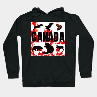 Canada Wildlife Hoodie